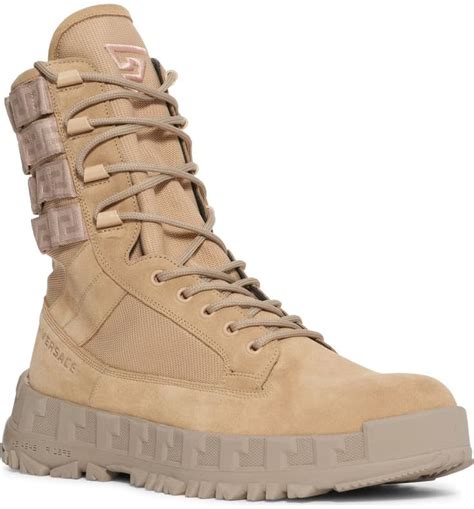 Versace military boots